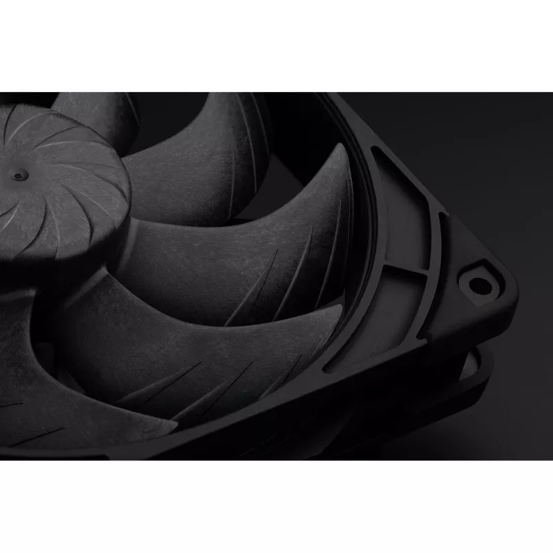 Noctua NF-A14x25 G2 PWM Sx2-PP chromax.Juoda 140mm dvigubas ventiliatorių rinkinys
