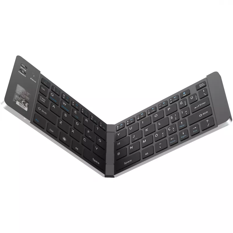 Belaidė klaviatūra Inca IBK-579BT Bluetooth 66 klavišai metalinė sidabrinė