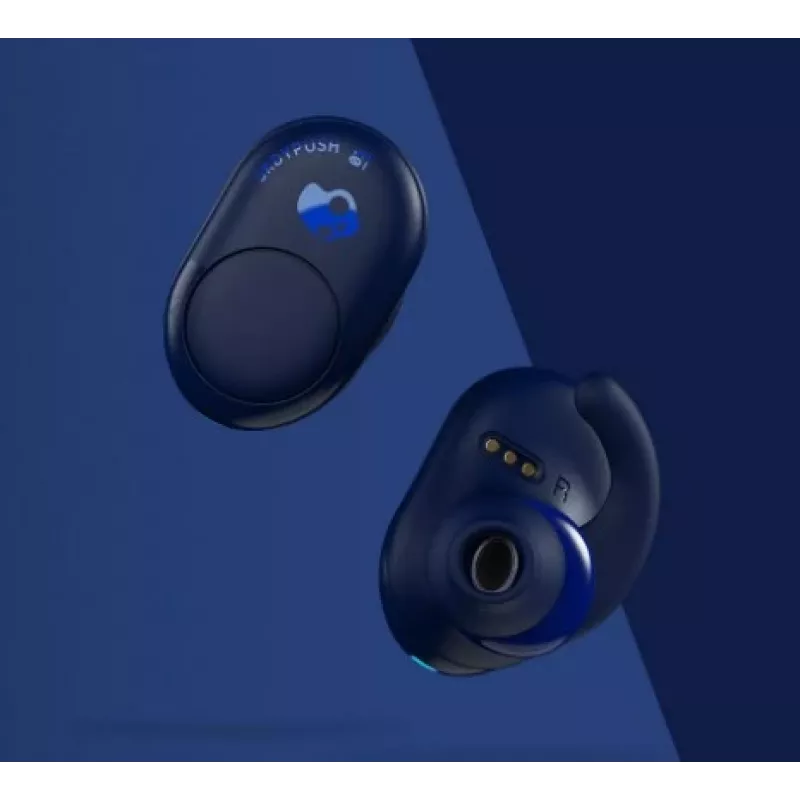 Skullcandy Push S2BBW belaidės į ausis įdedamos ausinės (Indigo blue)