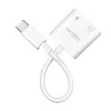 LogiLink USB-C garso adapteris USB-C/M į 2x USB-C/F 60W PD balta