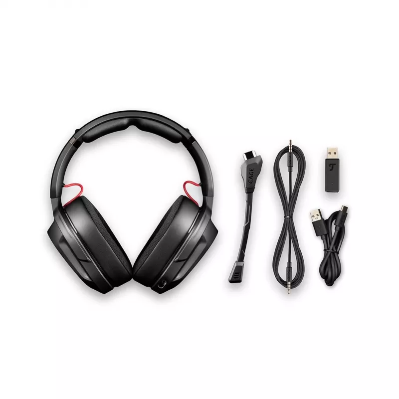 Teufel CAGE PRO Headset belaidžio antgalio žaidimų USB Type-C Bluetooth juodos spalvos