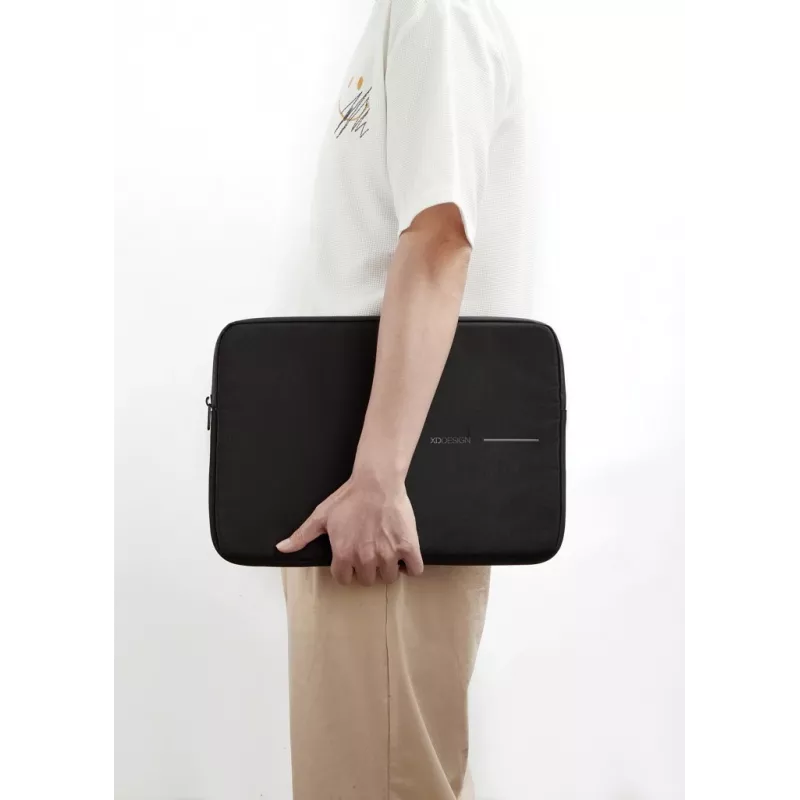 Apsauginė nešiojamojo kompiuterio rankovė XDDESIGN P706.201 — 14 colių (35,6 cm), juoda, su užtrauktuku