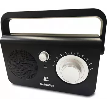 Portable radio TECHNISAT CLASSIC 100 — Analog FM, 1 W RMS, 3.5 mm, White