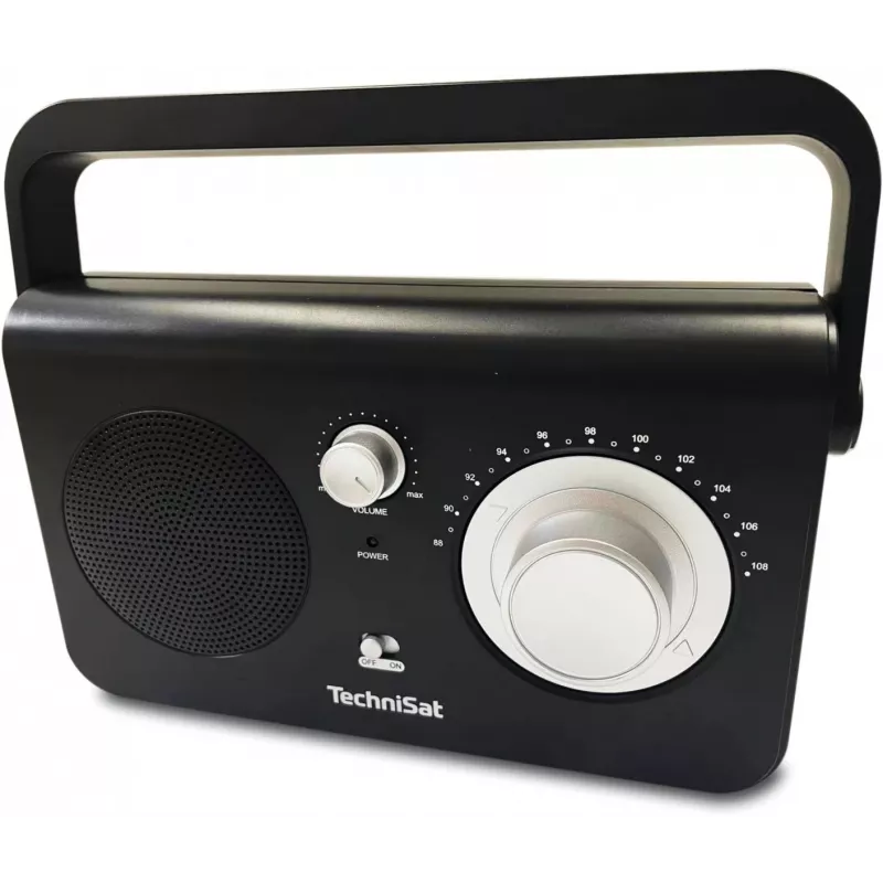 Portable radio TECHNISAT CLASSIC 100 — Analog FM, 1 W RMS, 3.5 mm, White