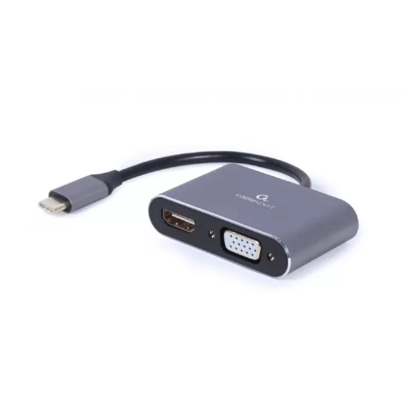 Cablexpert A-USB3C-HDMIVGA-01 USB grafikos adapteris, pilkas