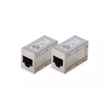 Digitus CAT 6 moduliniai adapteriai ekranuoti 2 vnt. RJ-45 auksiniai kontaktai sidabriniai