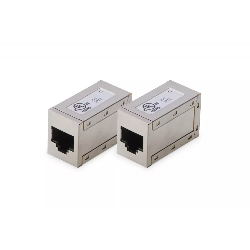 Digitus CAT 6 moduliniai adapteriai ekranuoti 2 vnt. RJ-45 auksiniai kontaktai sidabriniai