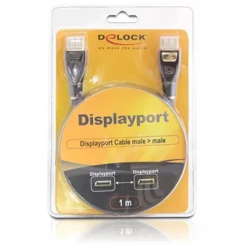 DisplayPort laidas DeLOCK 82770 1 m juoda ruda