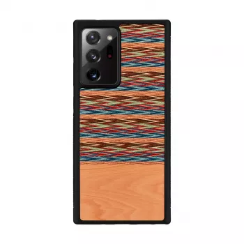 Išmaniojo telefono dėklas man and wood Galaxy Note 20 Ultra rudas langelis juodas
