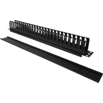 Kabelių dėžutė Alantec PK008 sieninis organizatorius 1U juodas metalas/plastikas