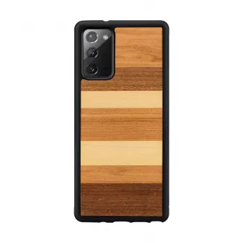 Apsauginis dėklas Samsung Galaxy Note 20, man and wood — juodas