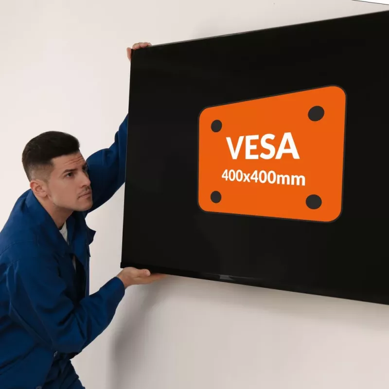 TV laikiklis MANTA P60 26–65 colių televizoriams, suderinamas su VESA, reguliuojamas pasvirimas ir pasukimas