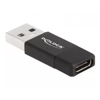 DeLOCK 60001 kabelio lyčių keitiklis USB A USB C juodas