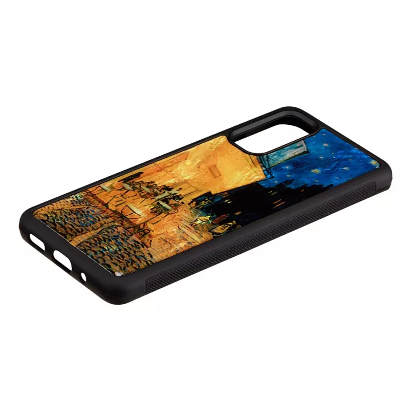 Apsauginis dėklas iKins Samsung Galaxy S20 - juodas Cafe Terrace dizainas