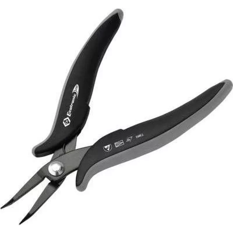 ESD pincetas c.k tools T3892 45° lenktas 152 mm – antistatinis tikslusis pincetas