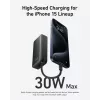 Powerbank 545 NANO 30W 10000mAh su įmontuotu USB-C laidu, juoda