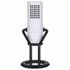 PC mikrofonas NZXT Capsule White — USB, kardioidinis, 24 bitų/96 kHz, 100 dB SNR, 120 dB jautrumas, aliuminis, komplekte USB-C į USB-A laidas
