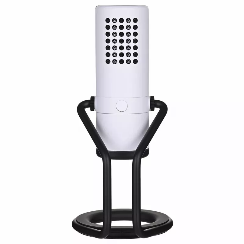 PC mikrofonas NZXT Capsule White — USB, kardioidinis, 24 bitų/96 kHz, 100 dB SNR, 120 dB jautrumas, aliuminis, komplekte USB-C į USB-A laidas