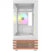 PC Micro Tower korpusas THERMALTAKE View 170 WS ARGB Snow — Micro ATX, baltas, 2x120mm šone, 1x120mm gale, PSU apačioje, palaiko 2.5 colio/3.5 colio