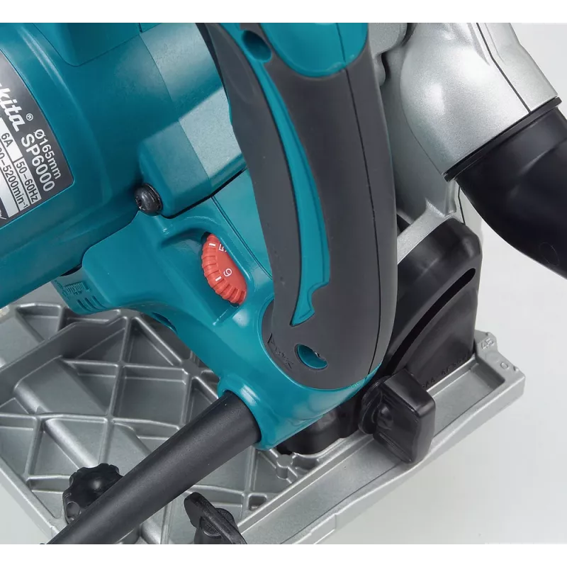 Makita SP6000J nešiojamasis diskinis pjūklas 16,5 cm juodas, mėlynas 6400 aps./min. 1300 W