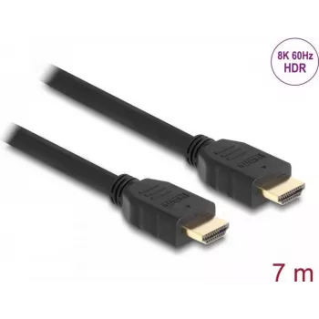 DeLOCK didelės spartos HDMI laidas 48 Gbps 8K 60 Hz juodas 7 m