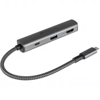 USB Type-C šakotuvas Alcasa HUB-C002A 5000 Mbit/s HDMI USB 3.0
