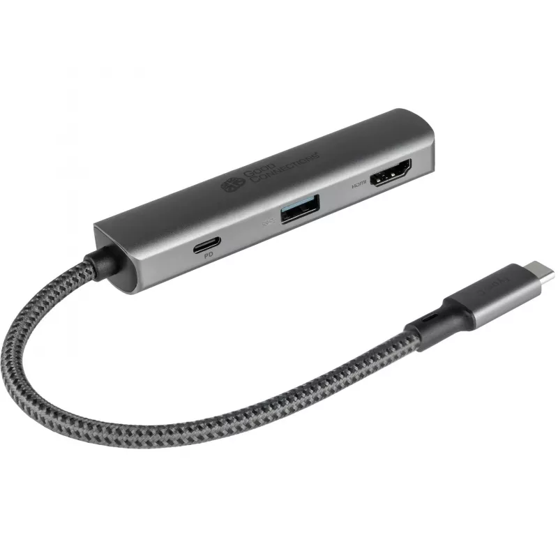 USB Type-C šakotuvas Alcasa HUB-C002A 5000 Mbit/s HDMI USB 3.0