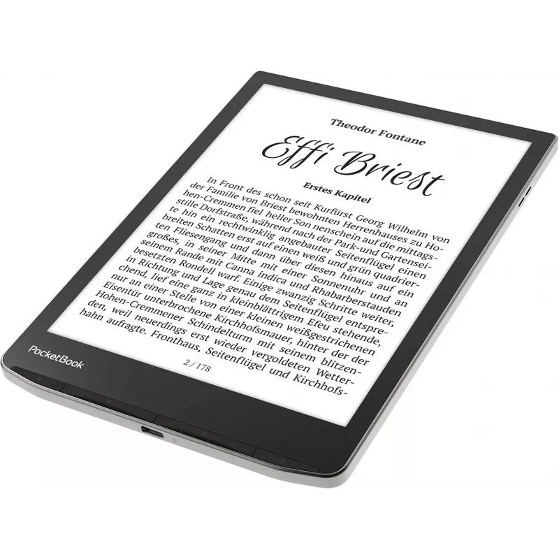 E. knygų skaityklė PocketBook InkPad 4 7,8 col. E Ink Carta, 32 GB, Wi‑Fi, juoda/sidabrinė