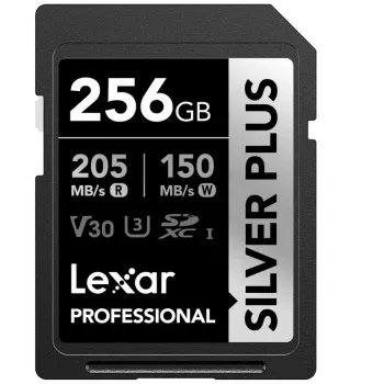 Flash atmintinė Lexar 256GB UHS-I SDXC SidabrinėP