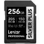 Flash atmintinė Lexar 256GB UHS-I SDXC SidabrinėP