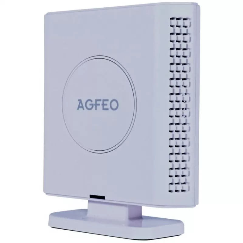 DECT IP kartotuvas agfeo 6101724 baltos spalvos — aprėpties plėtiklis, skirtas DECT/VoIP sistemoms