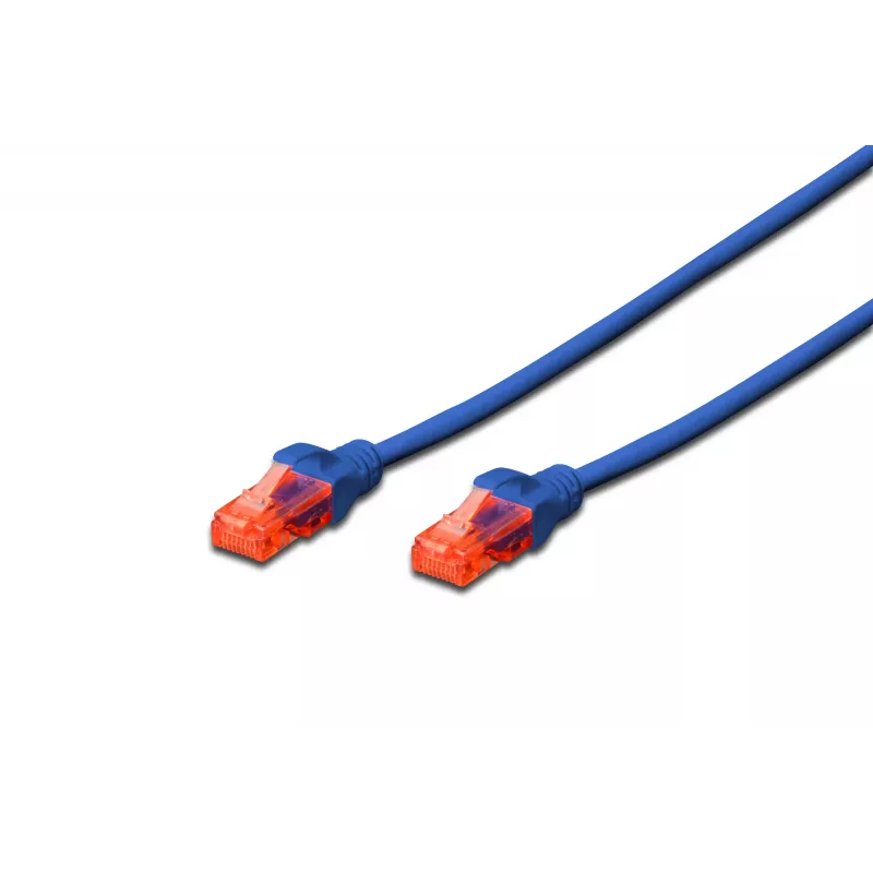 Tinklo kabelis Digitus CAT 6 U/UTP RJ-45 Cat6 0,25 m mėlynas