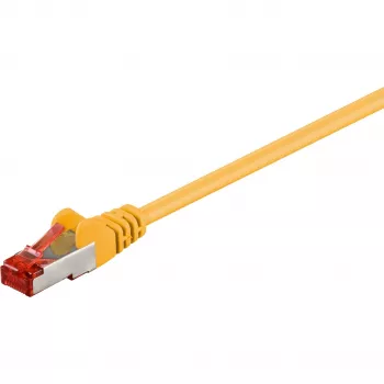 Wentronic Goobay CAT 6 komutacinis kabelis, S/FTP (PiMF), geltonas, 20 m - LSZH be halogenų, varinis (68307)
