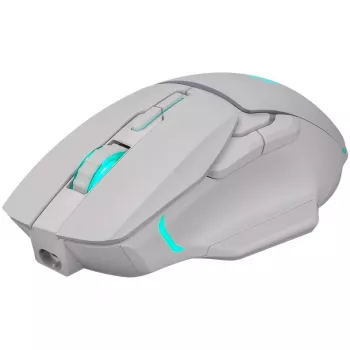 Belaidė pelė DEFENDER Stix GM-009 RF — optinė 3200 DPI, 6 mygtukai, abiem rankoms tinkama, USB RF, maitinama baterijomis, balta
