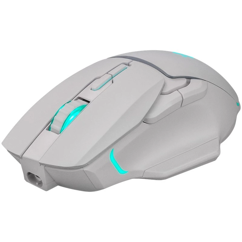 Belaidė pelė DEFENDER Stix GM-009 RF — optinė 3200 DPI, 6 mygtukai, abiem rankoms tinkama, USB RF, maitinama baterijomis, balta