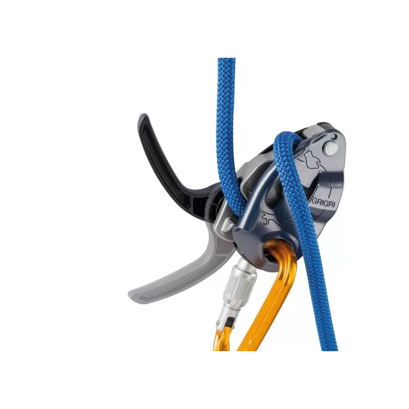 Vamzdinis apsaugos įtaisas Petzl GRIGRI – aliuminis ir plienas, 175 g, vienas vnt., raudona/oranžinė