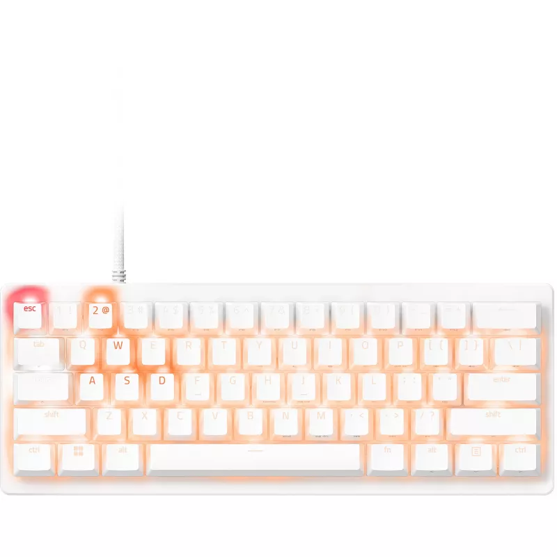 Razer Huntsman V3 Pro Mini - Balta - German Layout P - klaviatūra - optical (RZ03-04992000-R3G1)
