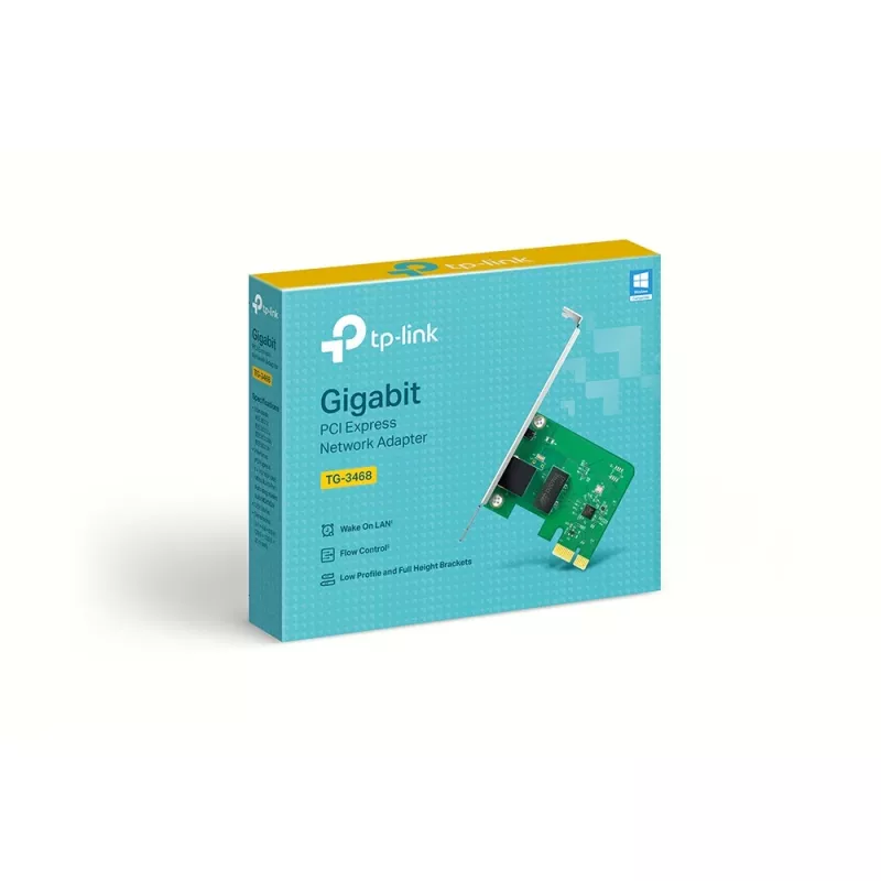 TP-LINK TG-3468 tinklo plokštė ir adapteris
