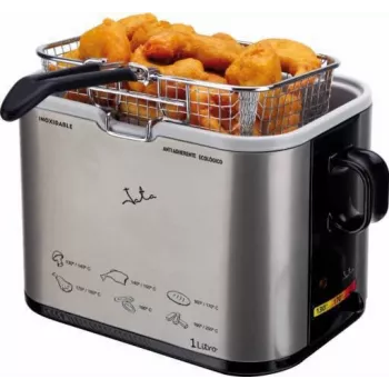 Fryer JATA FR326N Single 1 L 1000 W Juoda Sidabrinė