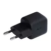 Sieninis įkroviklis Aukey PA-B1L USB-C 30W juodas — kompaktiškas USB‑C PD maitinimo adapteris