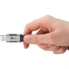 Ethernet laidas USB-A 3.2 Gen1 kištukas > RJ-45 kištukas, LAN adapteris juoda/sidabrinė, 1,5 metro, pintas medžiaginis apvalkalas