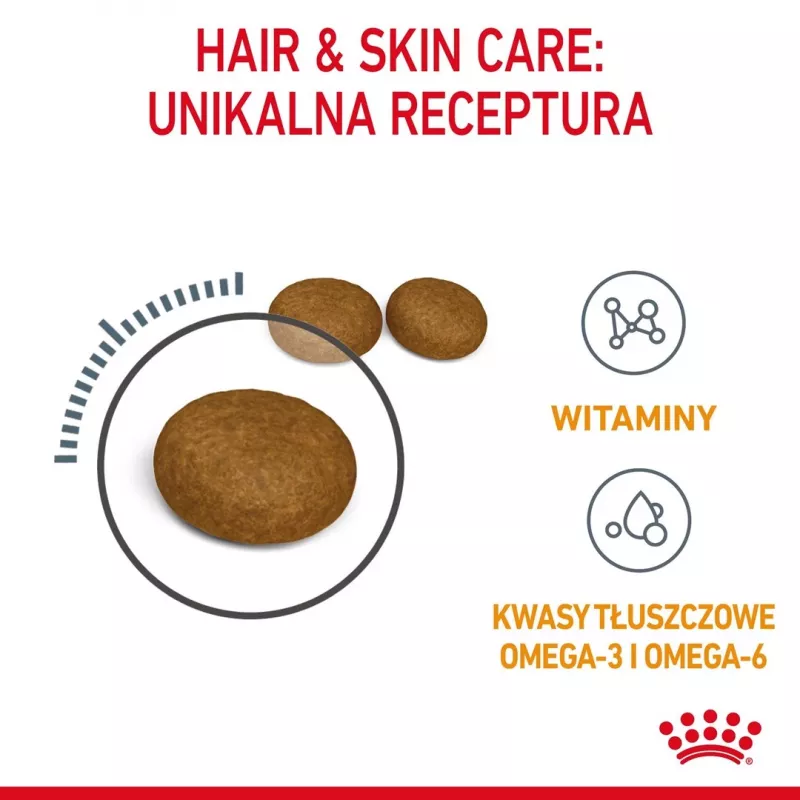 Sausas kačių maistas Royal Canin Hair & Skin Care 2 kg — vištiena, suaugusios, 33% baltymų, 22% riebalų