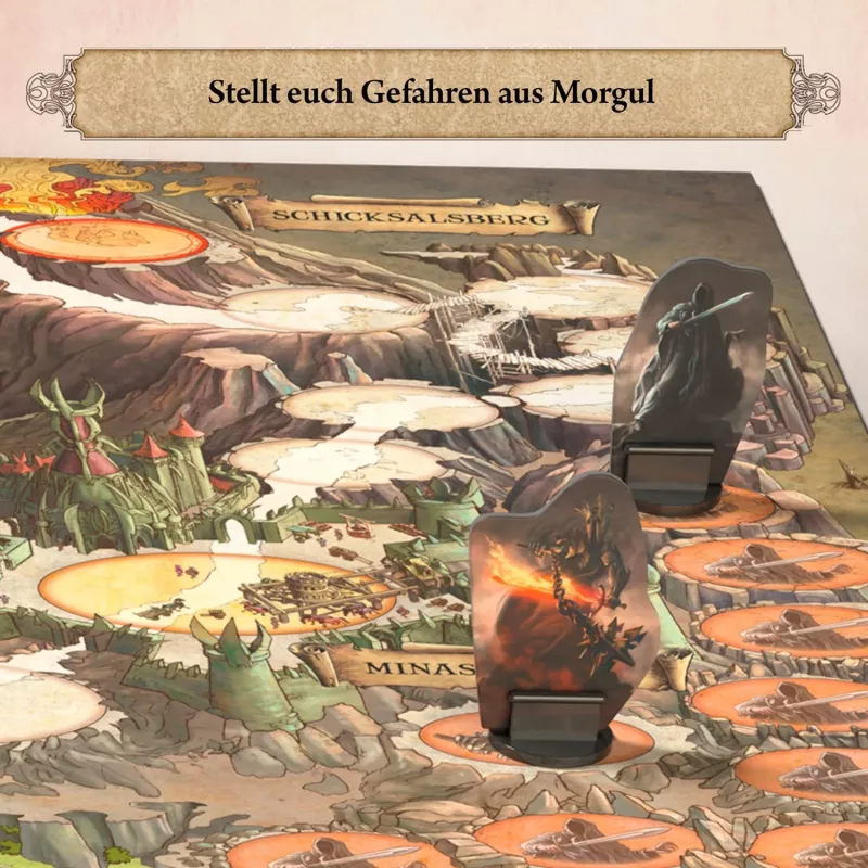 Kosmos Der Herr der Ringe - Gemeinsam zum Schicksalsberg, stalo žaidimas