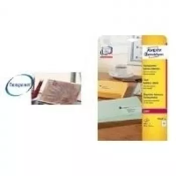 Skaidrus spausdintuvo lipdukas Avery L7551-25