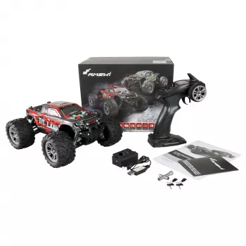 Amewi M-Land Monstertruck 48km/h 4WD 1 16 RTR Raudona (22622)