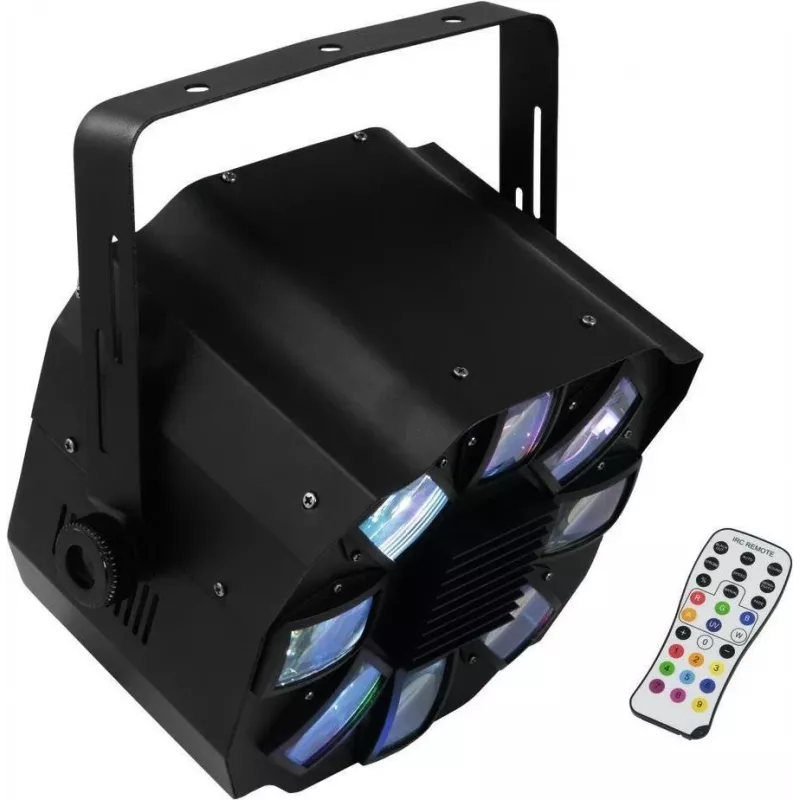 Apšvietimo įrenginys EUROLITE Flower Effect Light FE-700 LED, 7 spalvų, kompaktiškas scenos / diskotekų efektas