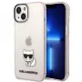 Karl Lagerfeld KLHCP14MCTRI Iphone 14 Plus / 15 Plus 6.7 Kietas dėklas Rožinis / Rožinis skaidrus Choupette Body