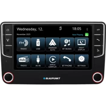 2DIN automobilinė multimedijos galvutė BLAUPUNKT Wolfsburg 648 DAB su CarPlay ir Android Auto