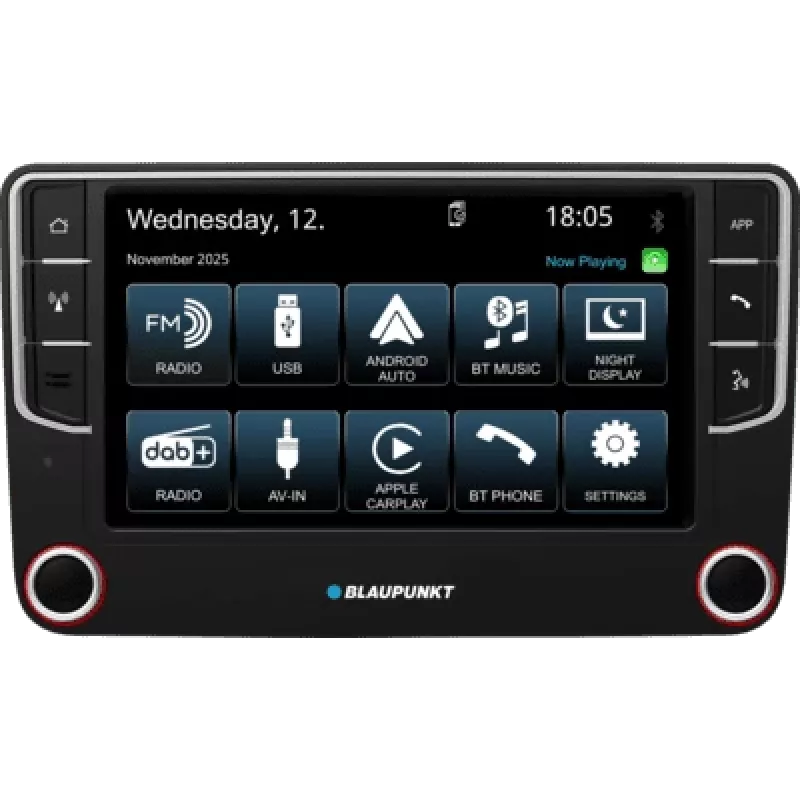 2DIN automobilinė multimedijos galvutė BLAUPUNKT Wolfsburg 648 DAB su CarPlay ir Android Auto