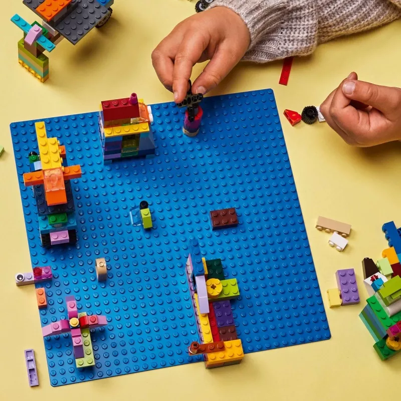 LEGO konstrukcinė plokštė 11025 — mėlyna pagrindo plokštė 32x32 kaištukų, 250×250 mm